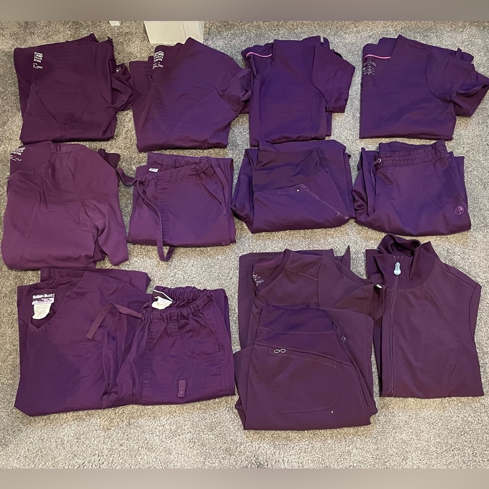 Eggplant Scrub Lot Size XS